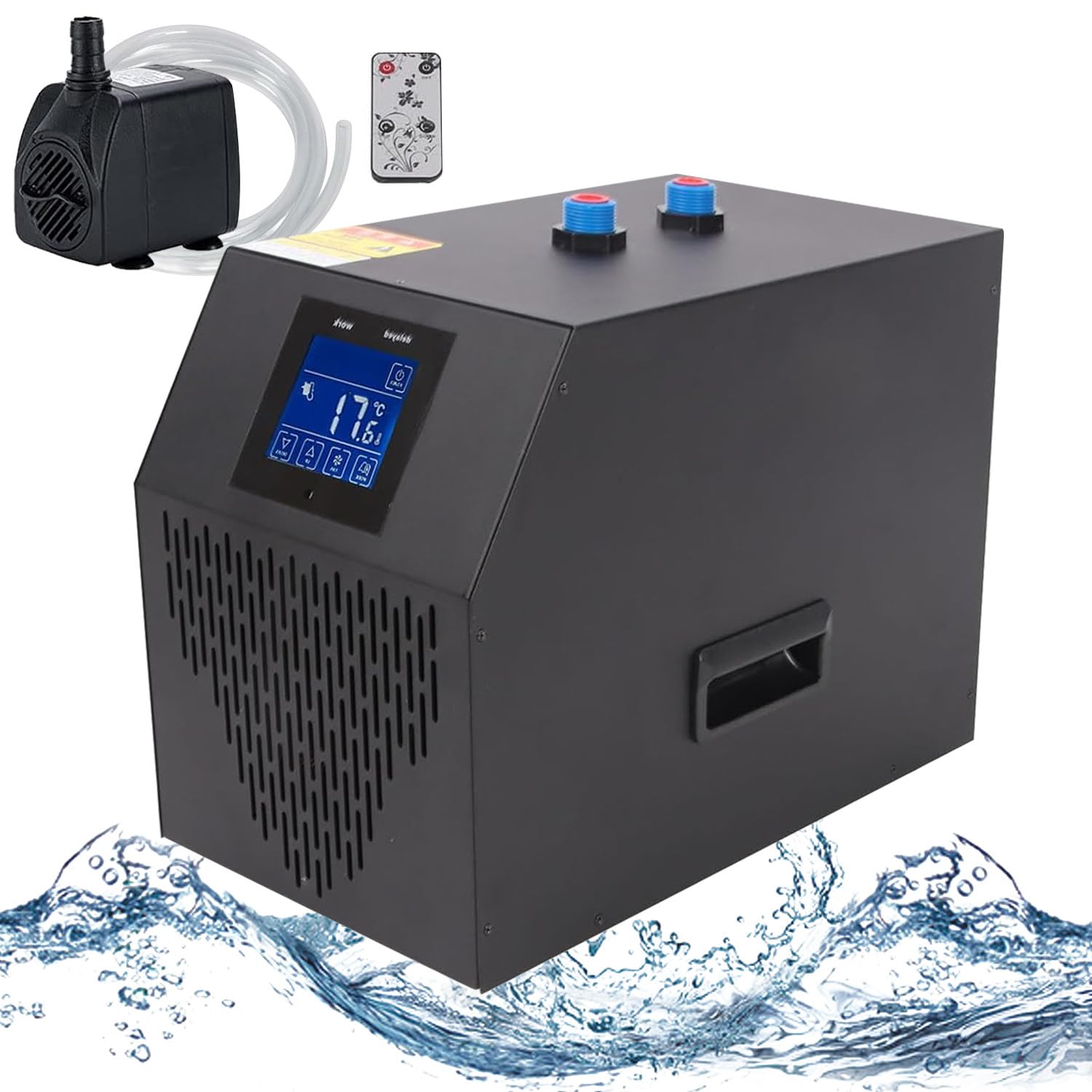 Refroidisseur D'aquarium, Refroidissement D'aquarium 42Gal 1/10HP, Refroidisseur d'eau Silencieux, Compresseur De Réfrigération, pour Culture Hydroponique, Méduses, Récif De Corail
