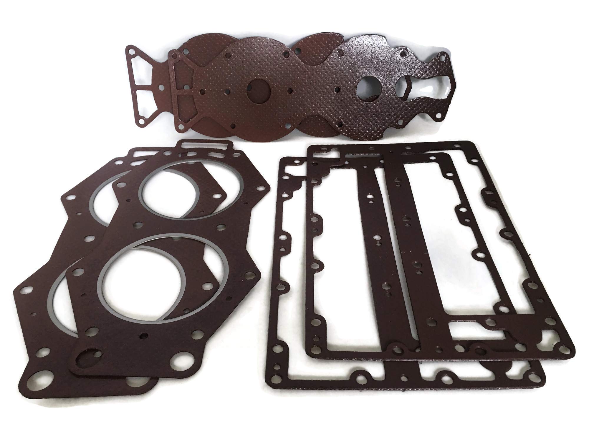 Kit de juntas de juntas de cabeza de potencia del motor de bote ITACO 6F3-W0001-A4 6F3-W0001-A5 A0 6F3-W0001-00 01 02 compatible con Yamaha V4 fuera borda 115CV 130HP Motor Marine de 2 tiempos