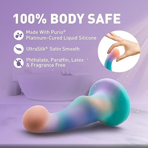 Miniatura 4 de Blush Avant Opal Dreams - Consolador curvo de 6 pulgadas para punto G y P, estimulación de placer elegante y profundo, polla de silicona