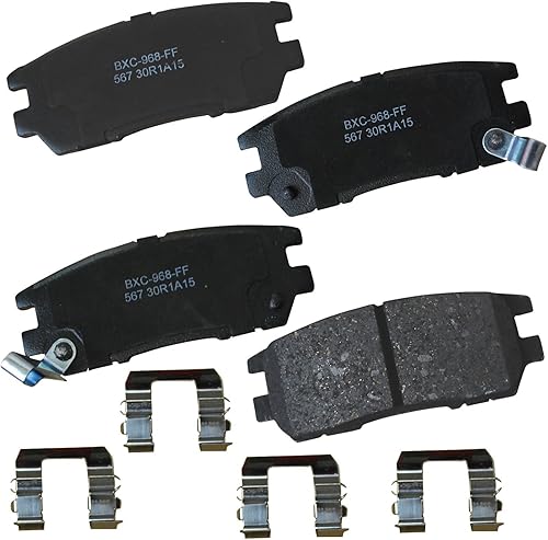 Miniatura 10 de Bendix SBC1337 Juego de pastillas de freno prémium para Cadillac CTS 2014-2008, SRX 2016-2010, Chevrolet Camaro 2015-2010, Saab 9-4X 2011-(traseras)