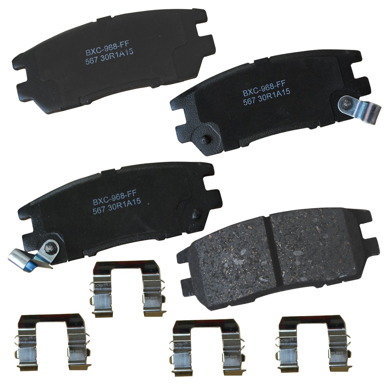 Bendix Premium SBC567 Ceramic Rear Brake Pads for Eagle Talon 1996-1995, Mitsubishi Montero 2000-1992