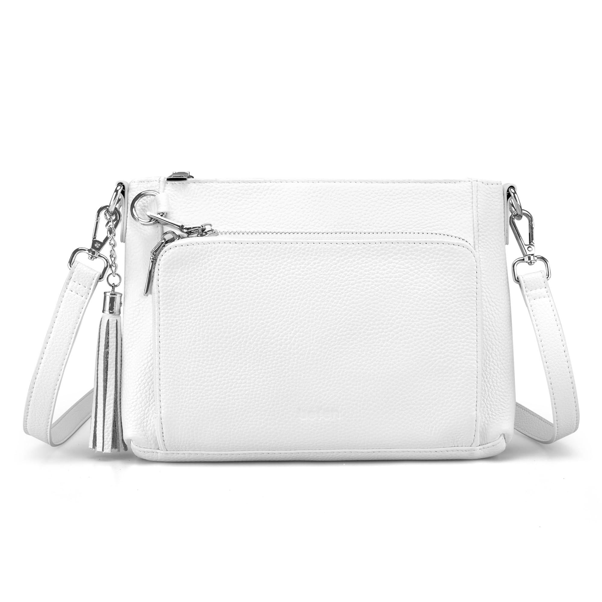 befen Echtleder Umhängetasche Damen mit Anti Diebstahl, Leder Handtasche | RFID-Blockierung Crossbody Bag Damen Klein Tasche, Handytasche zum Umhängen mit integrierter Brieftasche