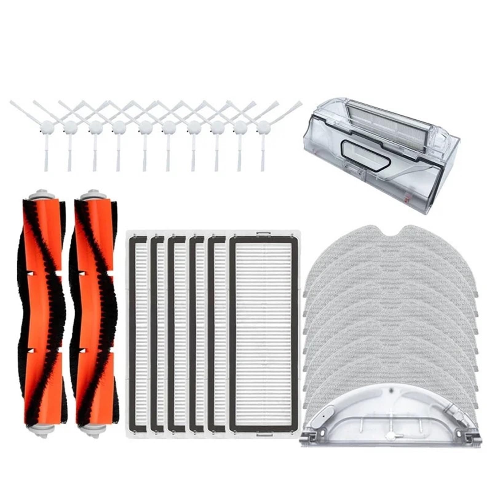 Kit filtre Hepa et brosses pour Xiaomi Mi Robot Vacuum Mop 1C 1T et Dreame F9