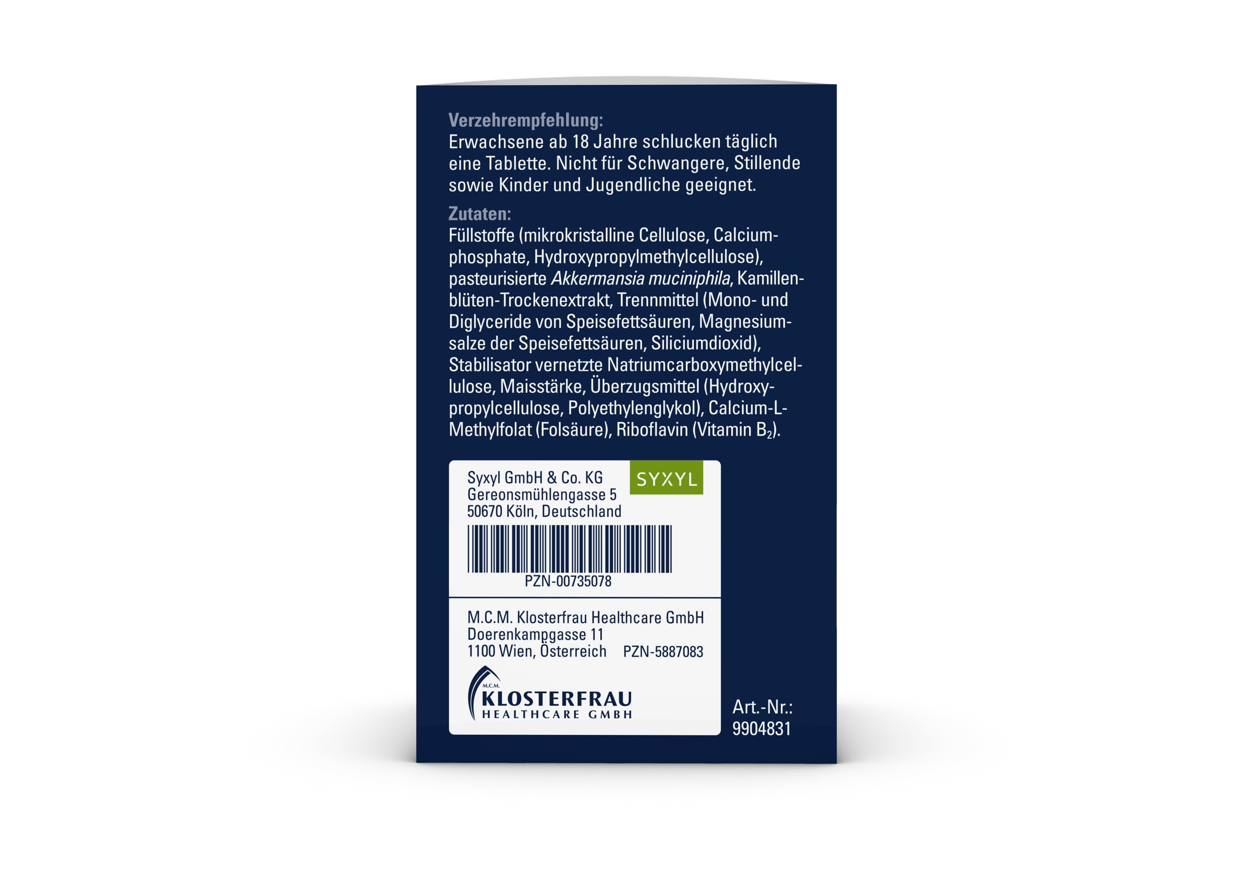 ProBio-Cult AKK1 Darm-Mukosa Pro mit 30 Mrd. pasteurisierten Akkermansia MucT® | 30 Tabletten | Für eine intakte Darmschleimhaut und -barriere | vegan, laktosefrei, glutenfrei