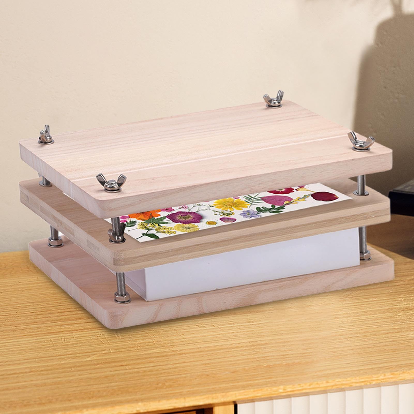Wood Paper Press, Book Press Wood Kit di rilegatura del libro in legno | Forniture manuali di rilegatura del libro per studenti, insegnanti o appassionati di artigianato