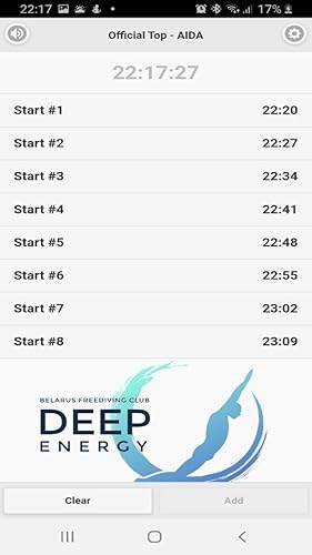 FreeDiving Competition Countdown