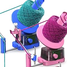 CozyBomBTM Electric Yarn Ball Winder Pink and Blue Bundle