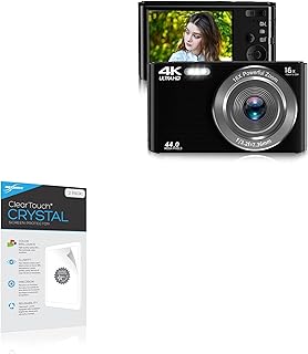 BoxWave Screen Protector Compatible with Saneen Digital Camera 4K 44 MP - ClearTouch Crystal (2-Pack), HD Film Skin - Shields from Scratches
