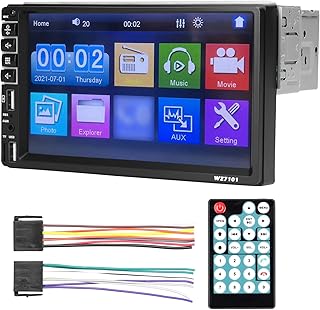 Bulaned Estéreo para carro Single Din Monitor LCD touchscreen de 7 polegadas BT MP5 Player FM Suporte para receptor de rádio automotivo TF/USB/AUX-IN Link do telefone móvel Chamada viva-voz Contro   Bulaned Estéreo para carro Single Din Monitor LCD touchscreen de 7 polegadas BT MP5 Player FM Suporte para receptor de rádio automotivo TF/USB/AUX-IN Link do telefone móvel Chamada viva-voz Contro