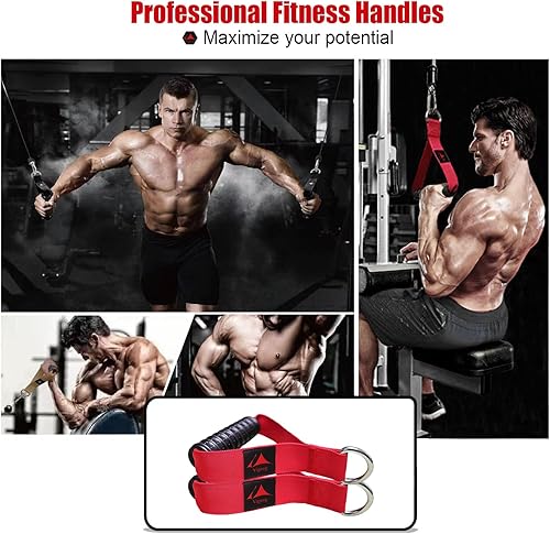 Miniatura 7 de Heavy Duty Gym Workout Handles Attachment for Cable Machine,Resistance Band,Pulley System Home Exercise Equipment, Compatible with Bowflex,Total and