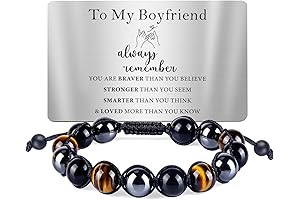 Triple Protection Beaded Bracelet: The Ideal Valentine's Gift for Him