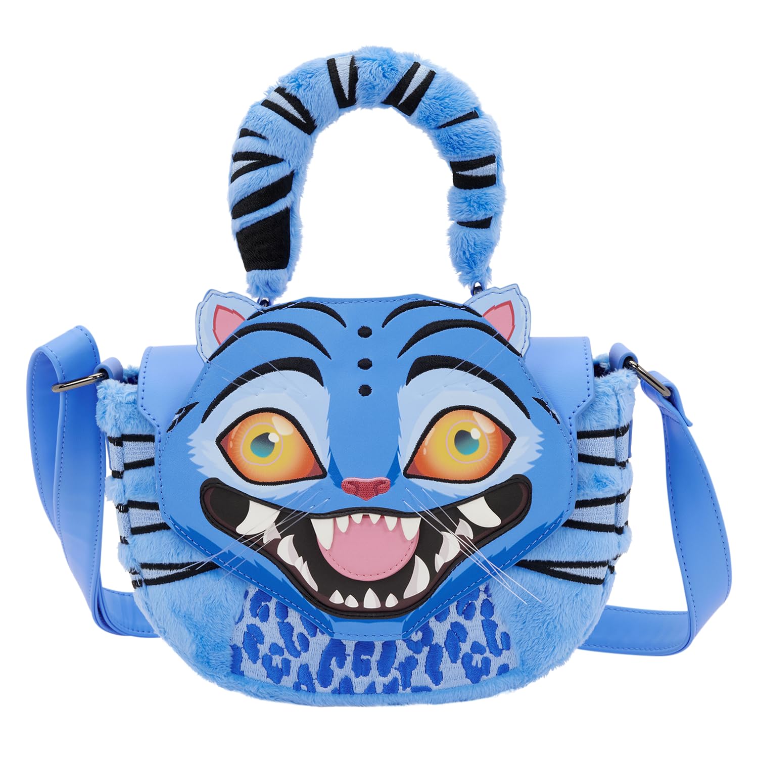Loungefly Netflix: Kpop Demon Hunters - Derpy - Embroidered Facial Crossbody Bag - Glow-in-the-Dark - Collectible Bags