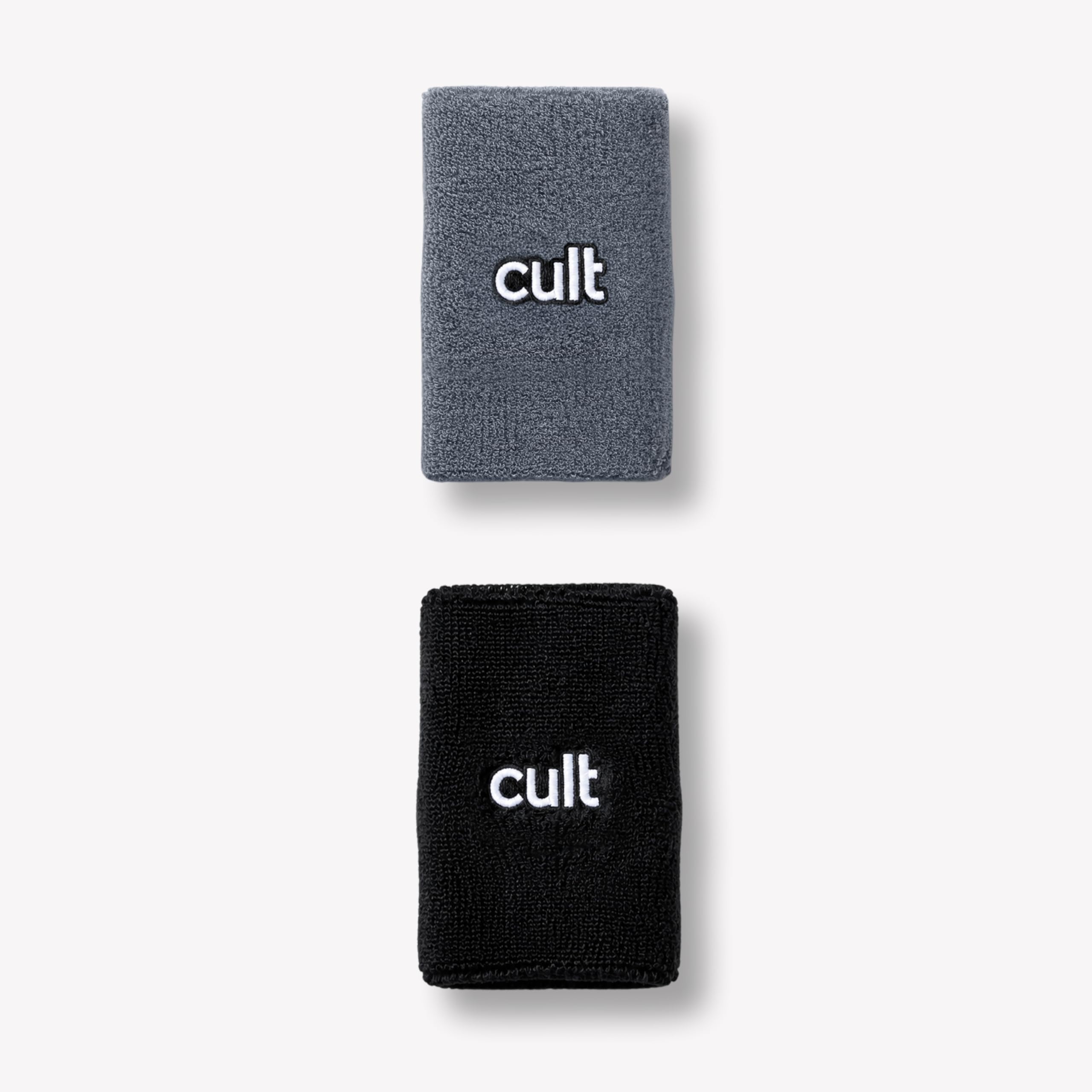 Cult Stretchable Cotton Wrist Band Pack of 2 for Men & Women, Breathable Sweat Absorbent Wrist Support for Gym, Sports & Fitness, Grey & Black.-image-47