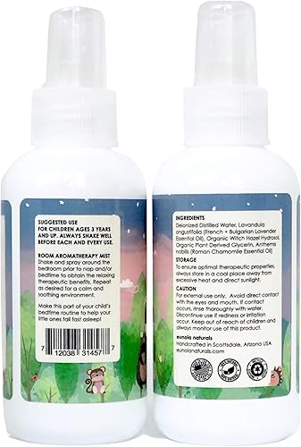 Miniatura 8 de Night Night Kids - Aerosol para dormir de lavanda + manzanilla, aceites esenciales calmantes y seguros para niños, rutina nocturna + ayuda natural