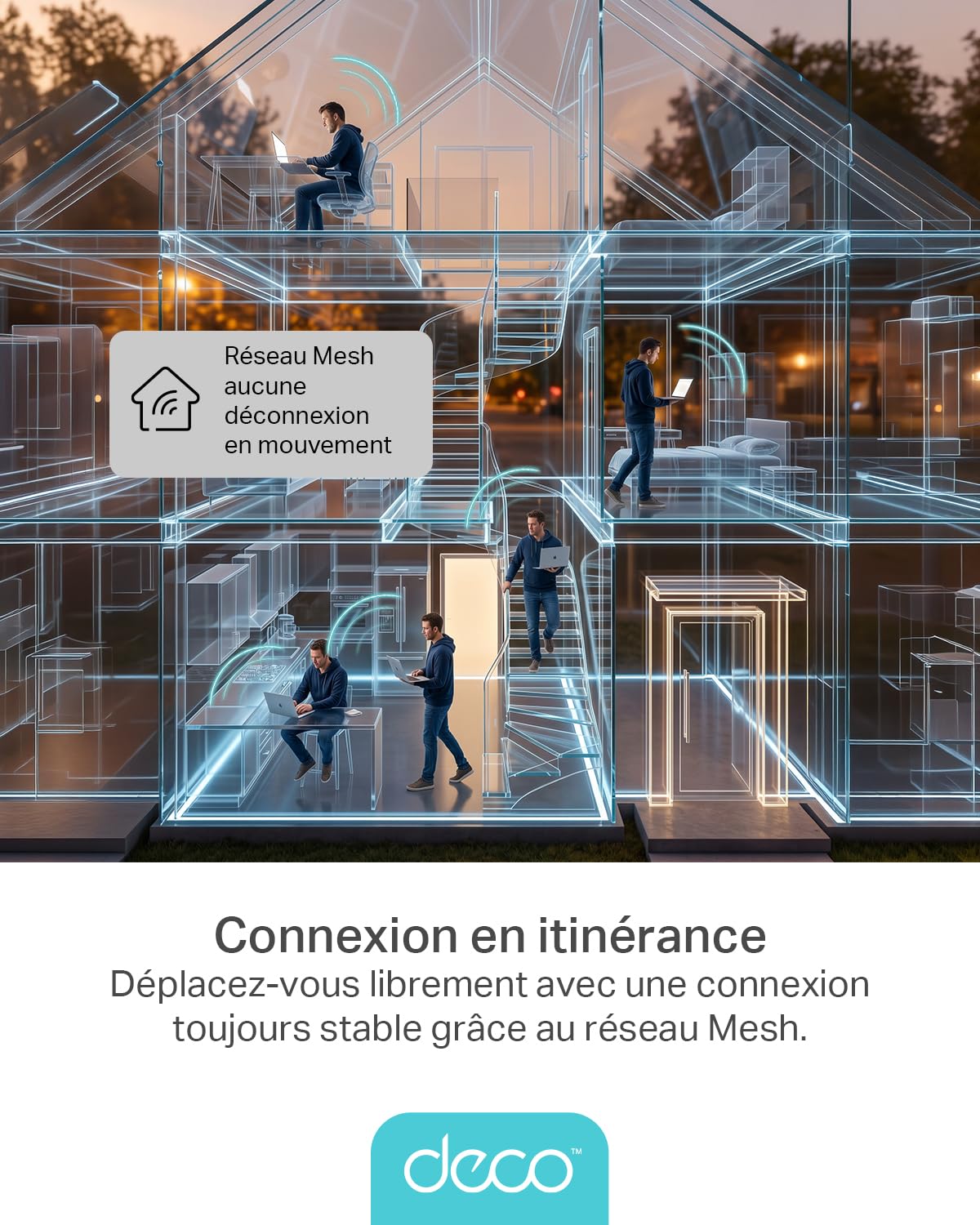 TP-Link Deco M4 (3-pack) Systèmes WiFi Mesh performant - Contrôle parental - Ports Ethernet Gigabit - Couverture WiFi jusqu'à 370m2 - Compatible avec Amazon Alexa et IFTTT, Blanc