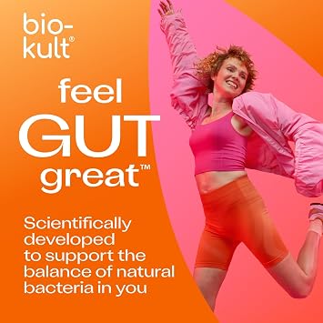 Bio-Kult Gut Health Probiotic Supplement, 14 Strains, Probiotics for Women & Men, Immune Support, Digestive Health, Shelf-Stable, Non-GMO and Gluten-Free, Capsules, 30 Count (Pack of 1)