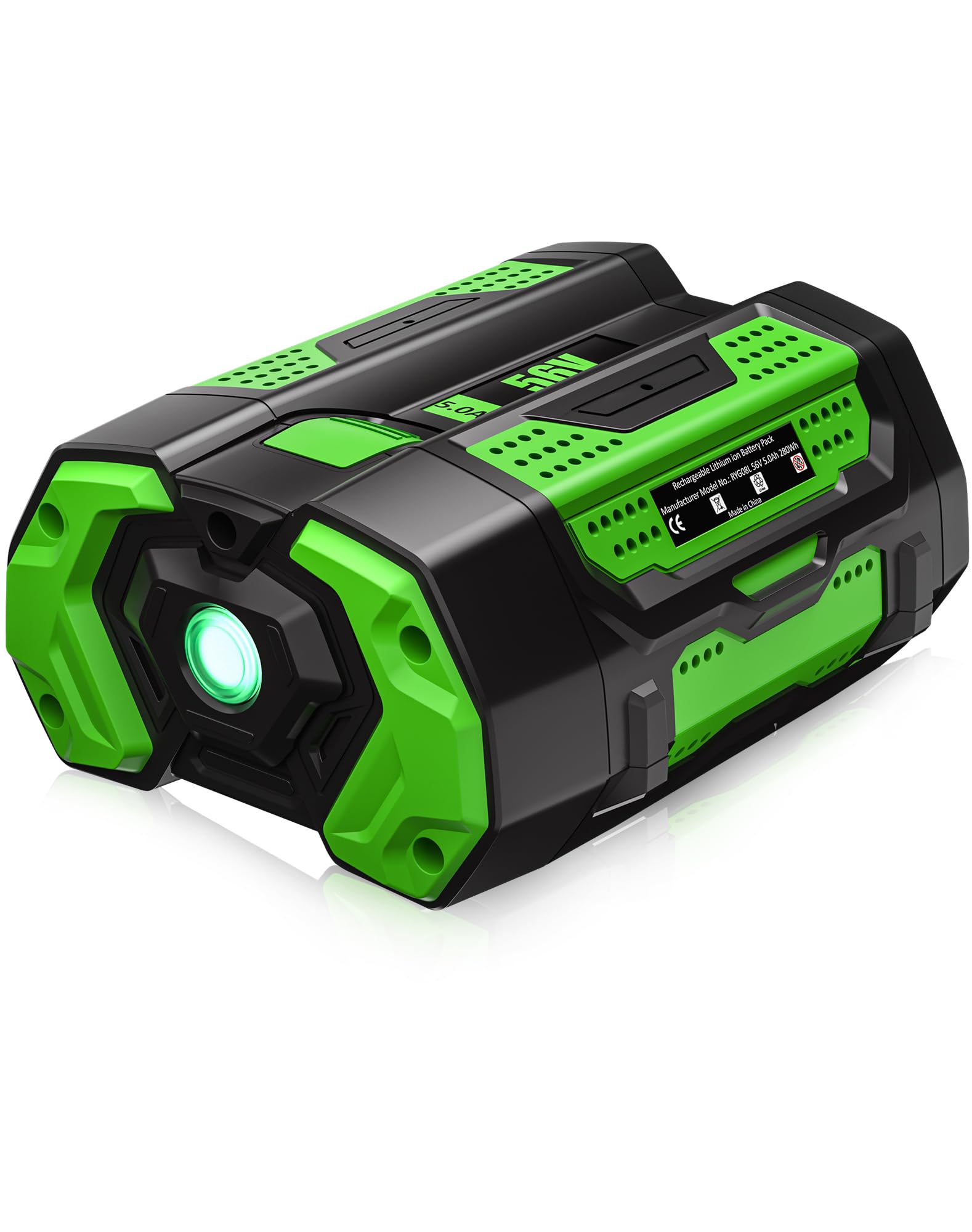 1Pack 56V Battery 5.0Ah Replacement for EGO 56V Battery with LED Indicator