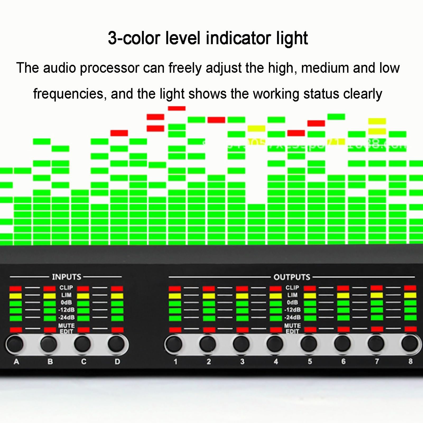 Procesador De Audio Digital Profesional, Procesador De Karaoke De 32 Bits Con 16 Modos Preestablecidos, Interfaz Para Pc, Prevención De Acoples, Altavoz Con Equipo De Sonido Dsp Para Escenario