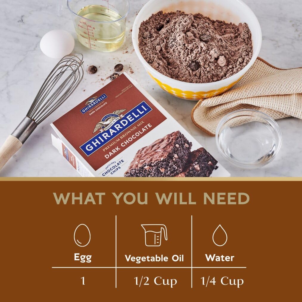 Ghirardelli Dark Chocolate Brownie Mix, 20 oz