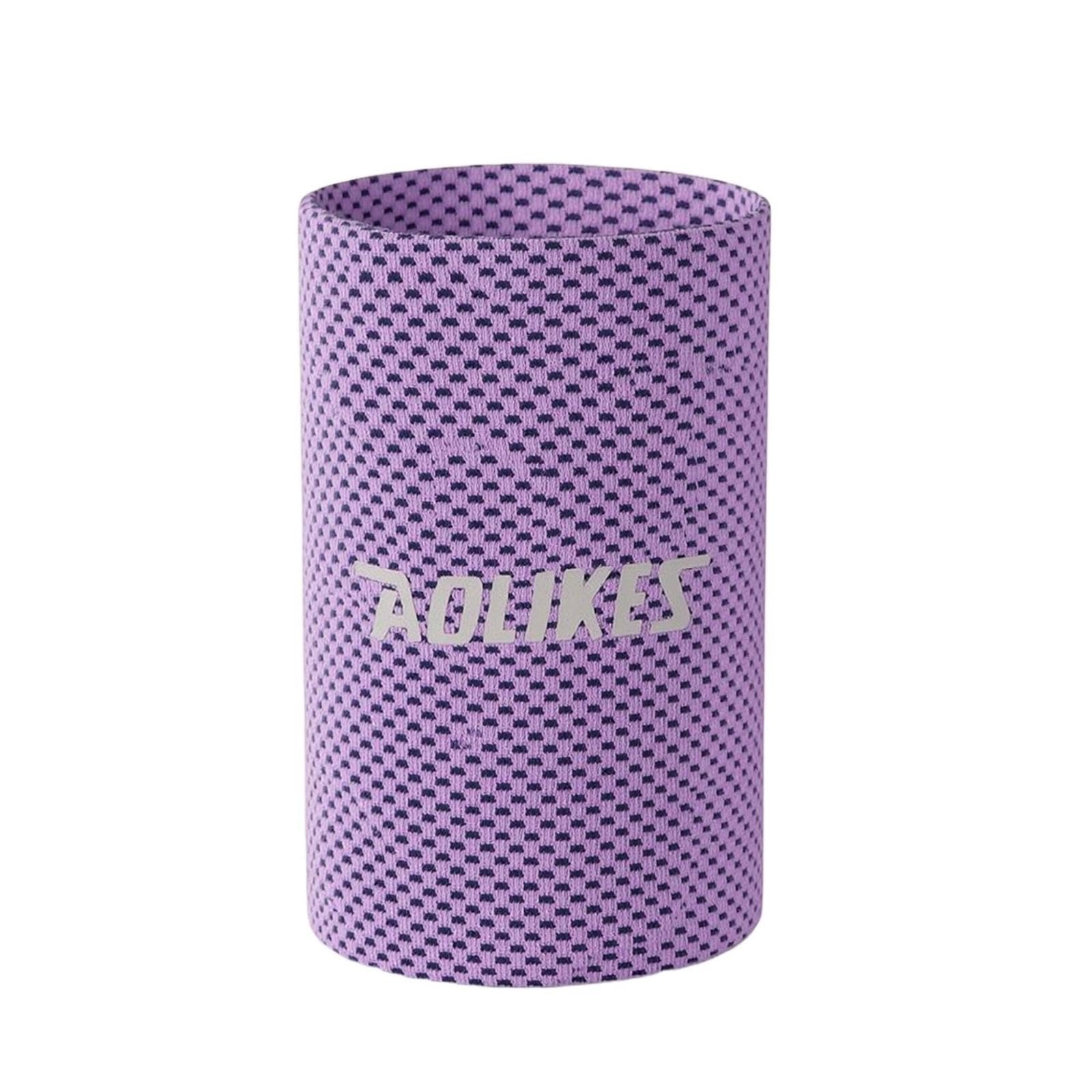 Wrist Sweatband Breathable Sports Wristband Absorbent Wristband Customizable for Runners, Athletes, Running, Gym, Training Purple M-image-46