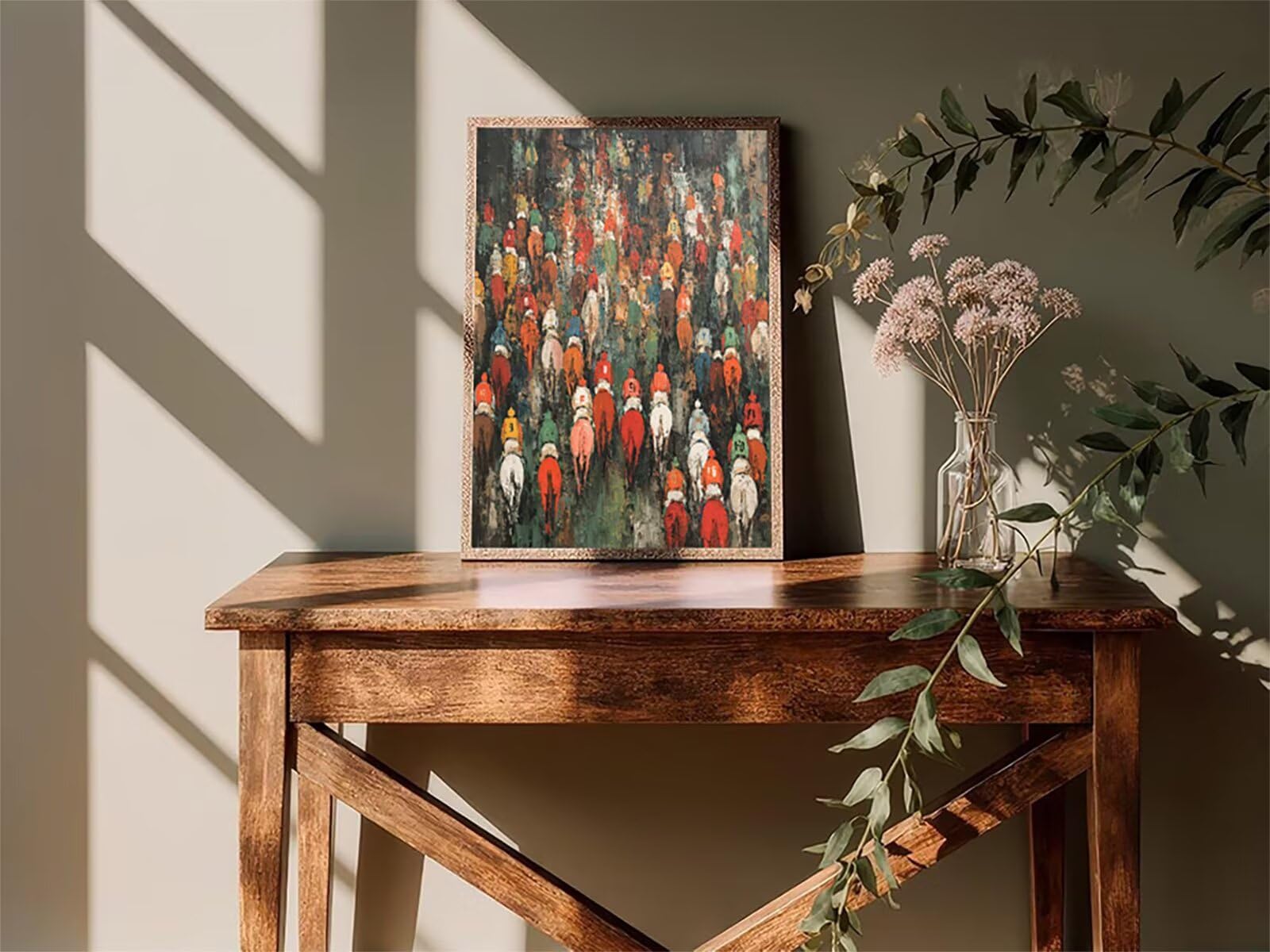 Malowanie konia po numerach, dla dorosłych, DIY, ludzie, malowanie według numerów, łatwe majsterkowanie, dla dorosłych, kolorowy obraz olejny z pędzlami, pigment akrylowy, obraz do domu, dekoracja