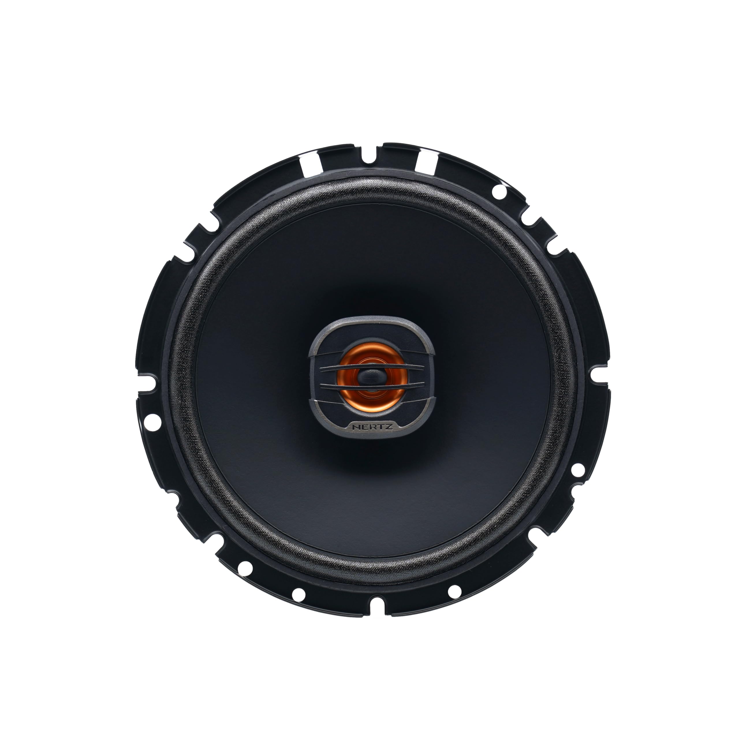 Hertz X 165 Fan Edition - Altavoz coaxial de 2 vías de 165/170 mm, Pico de 200 W, 50 W RMS, 4 ohmios, Cono de Papel de Prensa Repelente al Agua, Tweeter Pei de 24 mm, fácil instalación