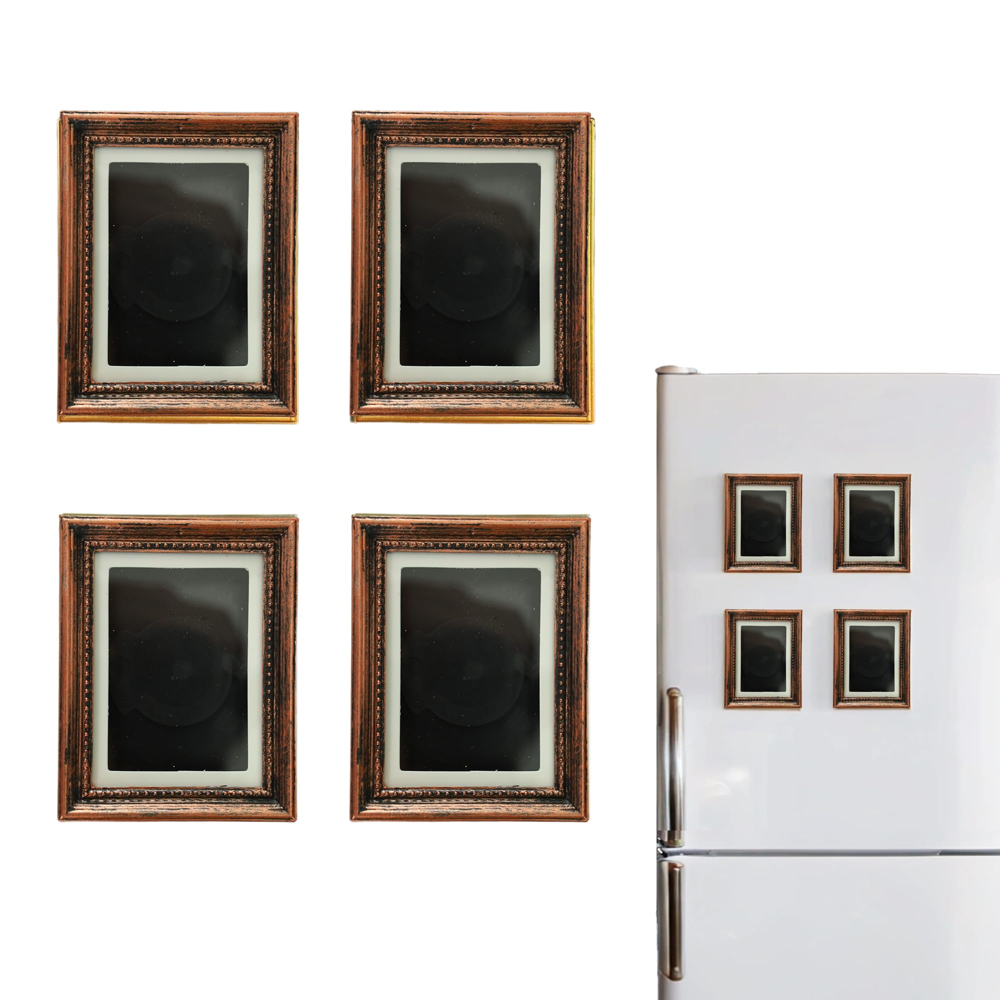 PYOAGT 4 Pack Magnetic Picture Frames for Refrigerator - 3.66