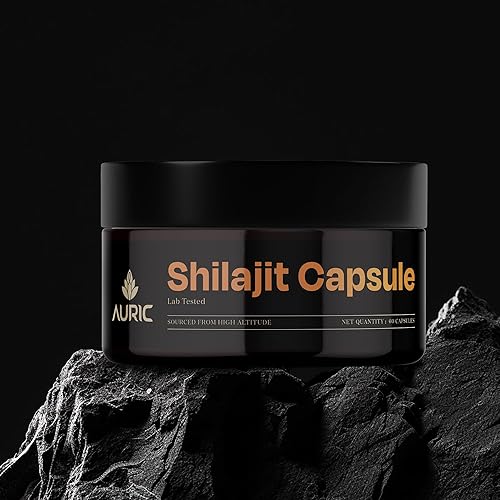 Auric ShilajitShilajeet Energy 60 Cápsulas  Shilajit puro probado en laboratorio