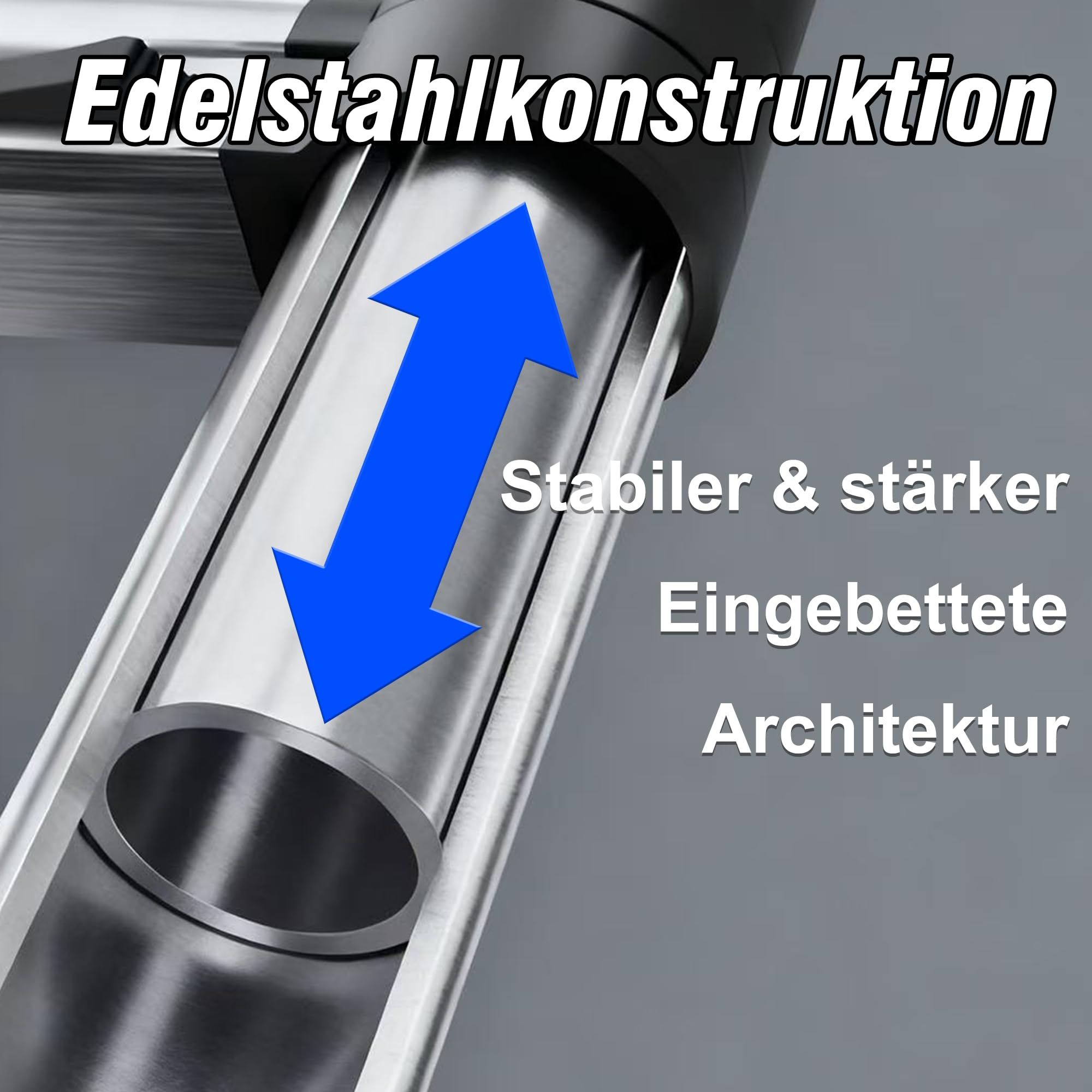 6,3-Meter Teleskopleiter mit verstärkten Haken, extra hoher Anti-Schwenk-Erweiterungseil, 150 kg Anti-Klemm-Schnellzusammenklappbarer Leiter für Gebäude mit 2–3 Stockwerken