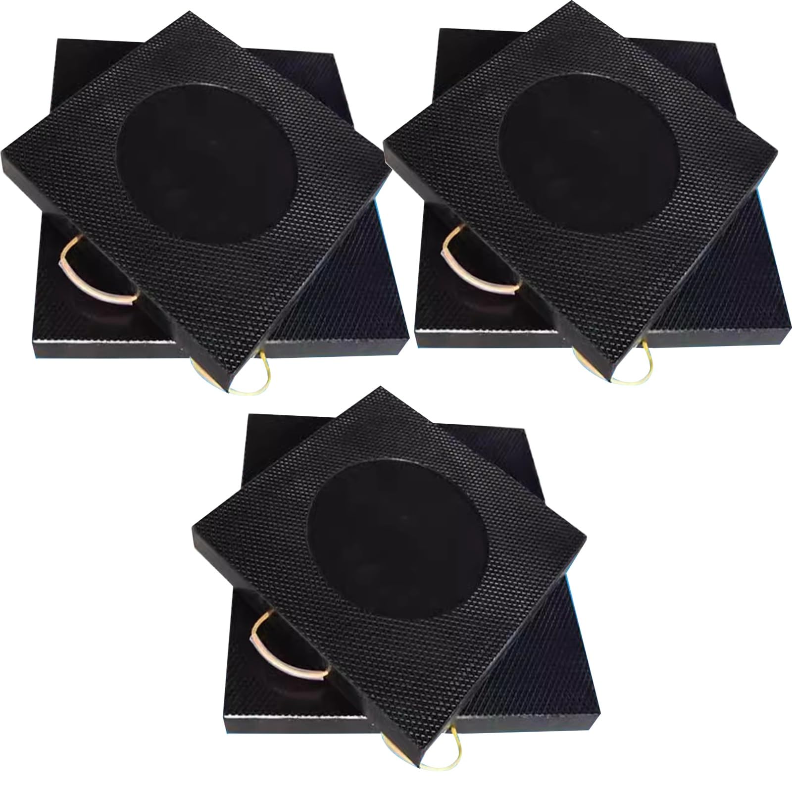 Patins de stabilisation Robustes pour caravanes et Camping-Cars - Lot de 6, Supports de Levage Portables et empilables avec poignée en Corde pour dépanneuses, camions de dépannage et Plus en