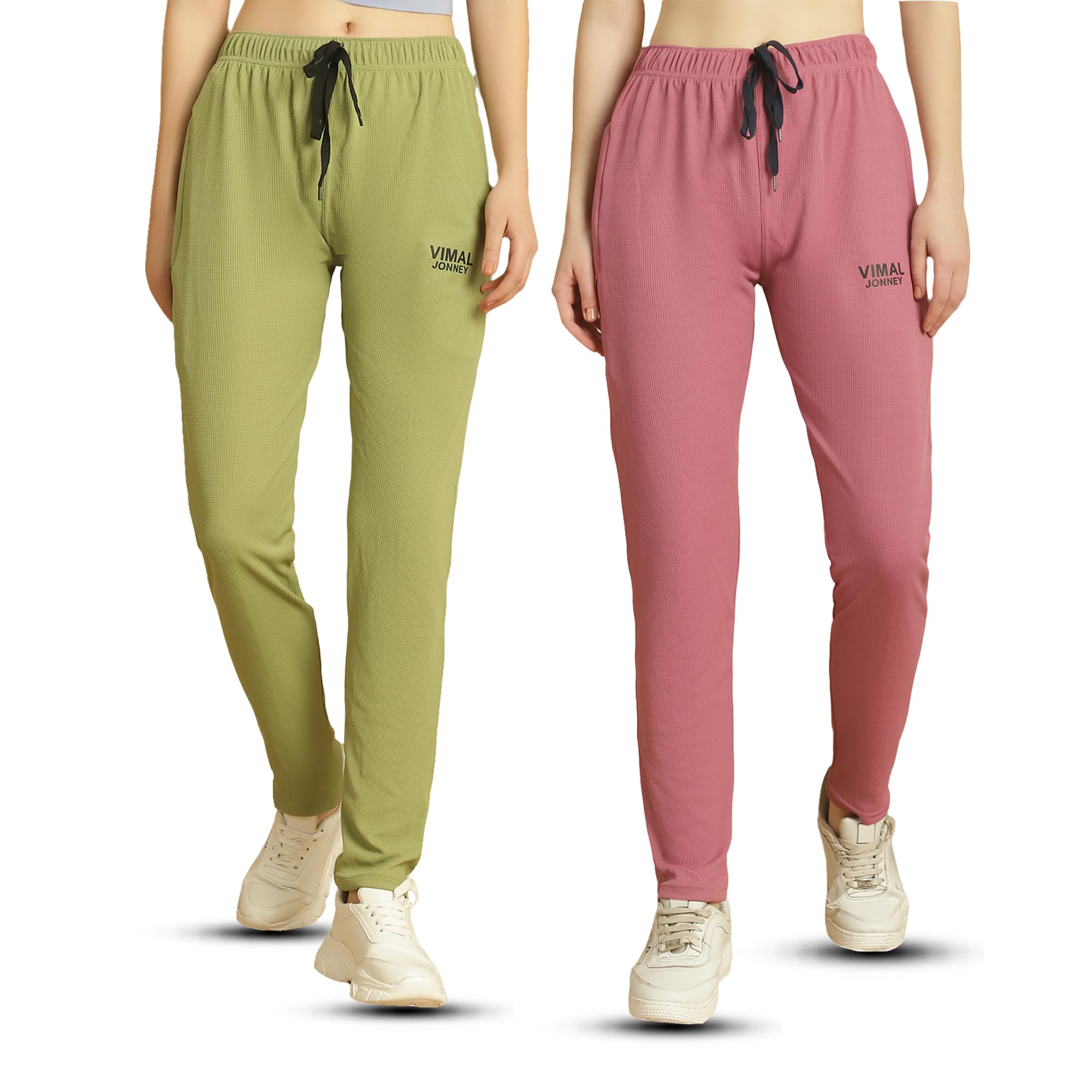mack jonney Solid Regular Fit Polyster Lycra Trackpant for Women-Pack of 2-MACK636068-picture-36