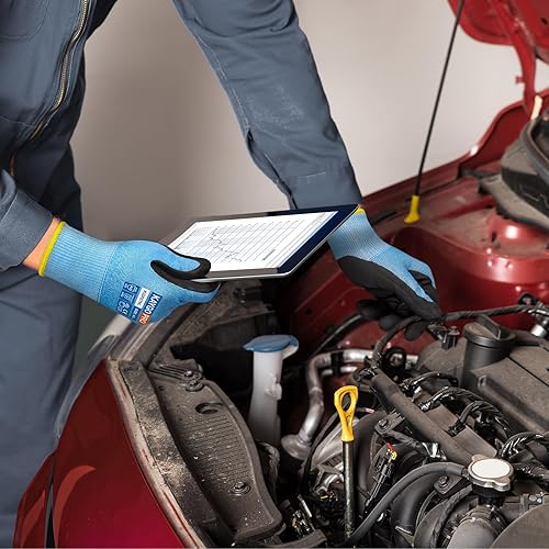 Miniatura 10 de KAYGO Guantes resistentes al corte con revestimiento de nitrilo micro acabado,Nivel de corte ANSI A4,KG22NB