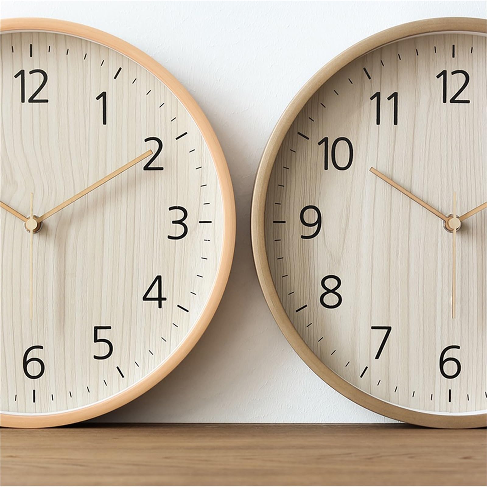 Cucina Orologio da parete rustico in legno, funzionamento silenzioso, alimentato a batteria, versatile arredamento for la casa Decorazioni per interni(12 inches)