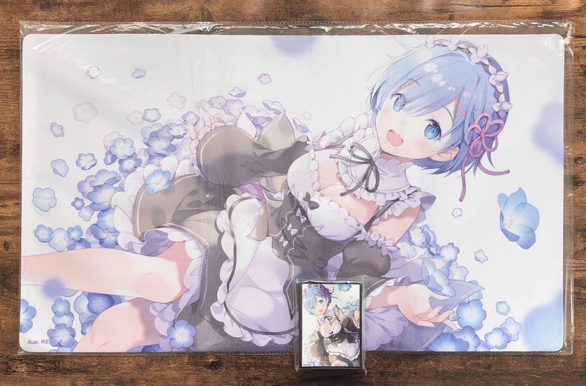リゼロ　レム　スリーブ&プレイマット Amazon | リゼロ 今日のパチンコ代 レム スリーブ&プレイマット