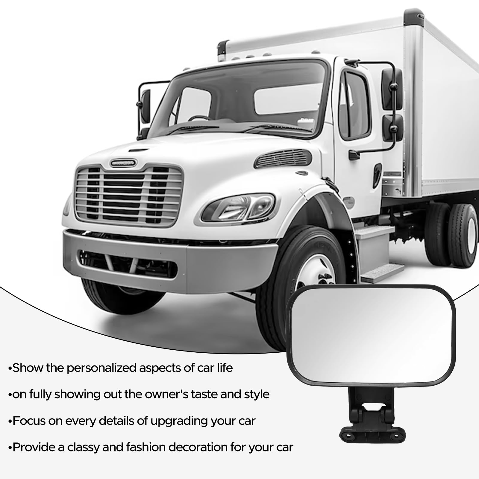 Amazon.com: TINWID1919 Lookdown Spot Door Mirror For Freightliner  