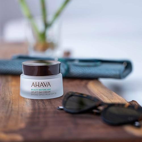 Miniatura 6 de AHAVA Uplift Crema de día, amplio espectro SPF20 - Crema hidratante rica para levantar, reafirmar y tensar la piel, reduce las arrugas profundas,