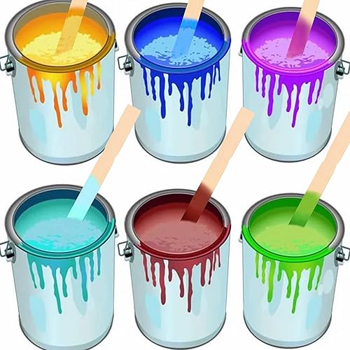 Miniatura 3 de Rewiss - Varillas de pintura de madera para remar de 10 pulgadas, agitadores para paletas de resina o madera para manualidades, marcadores de jardín