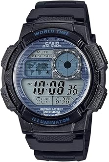 Men's Digital Quartz Watch with Resin Strap AE-1000W-2A2VCF