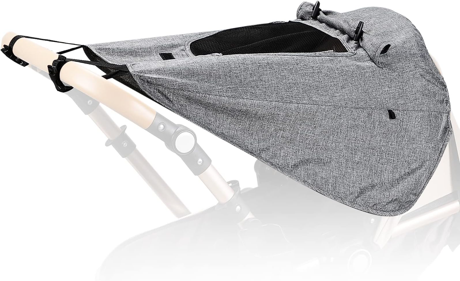 Buggy Sun Cover, Etercycle Universal Pram Sunshade UV Protection and Water Resistant, Sun Cover with Viewing Window for Strollers Pushchairs