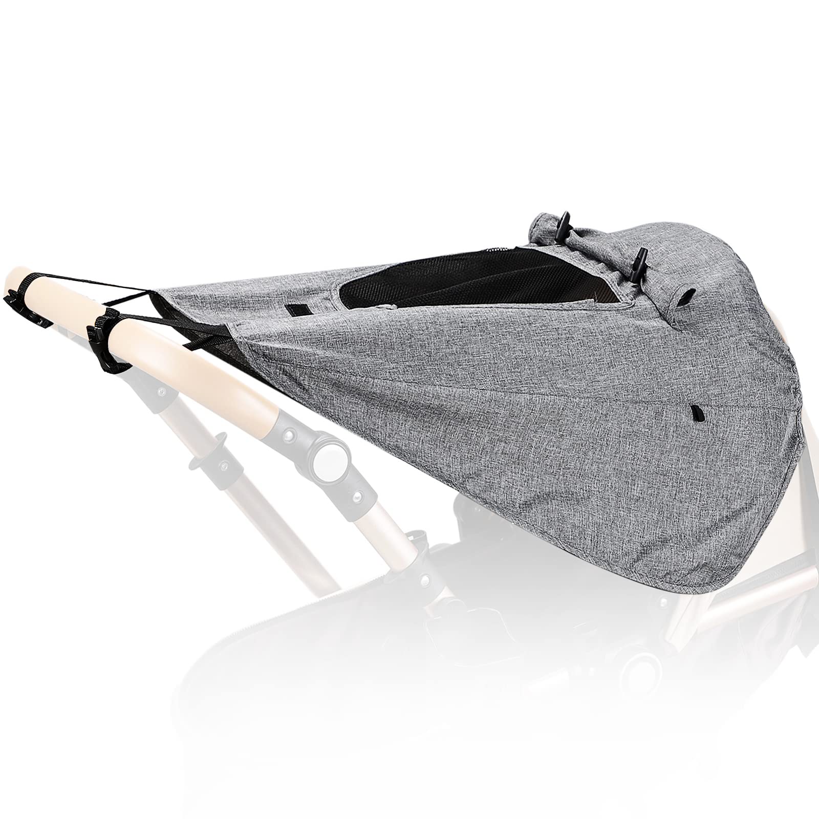 Buggy Sun Cover, Etercycle Universal Pram Sunshade UV Protection and Water Resistant, Sun Cover with Viewing Window for Strollers Pushchairs