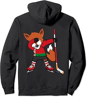 Dabbing Fox Belarus Ice Hockey Fans Jersey Dab Winter Sports Pullover Hoodie