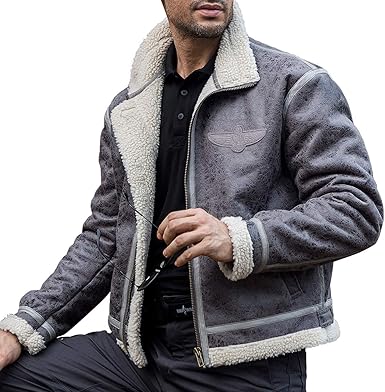 Wool lined bomber jacket Clearance