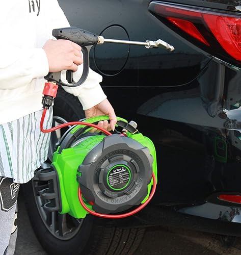 Miniatura 5 de Máquina automotriz de la lavadora a presión del sistema de limpieza de bobina de la HVAC de la CA 145 PSI w/manguera, Jikkolumlukka