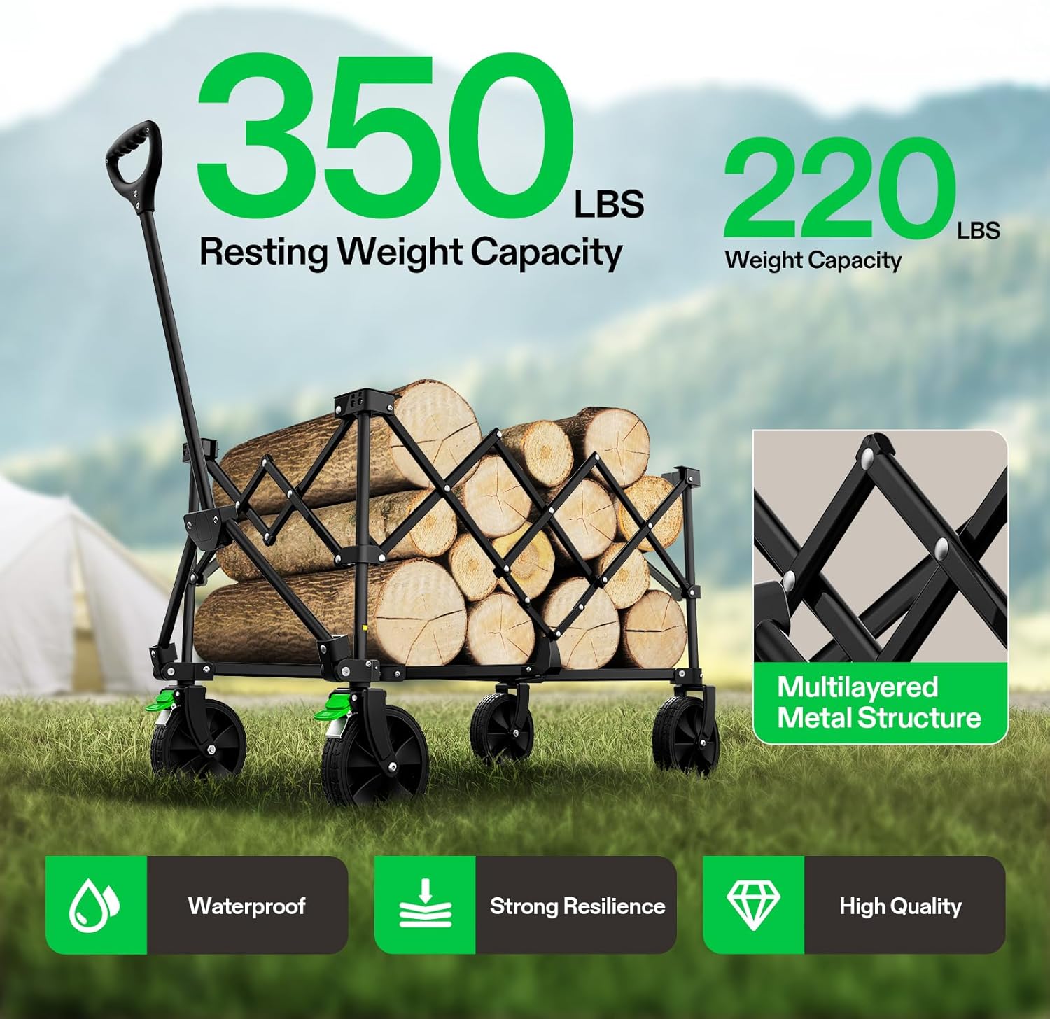 The Ultimate Outdoor Companion: VIVOSUN Collapsible Folding Wagon Review