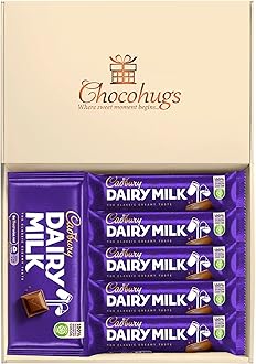 Chocohugs Chocolate Gift Box Hamper | Filled with Dairy Milk Full Sized Chocolate Blocks and Bars | Box of Chocolates | Sweet Treat Gift Box | Assorted Dairy Milk Chocolate Selection Box Gift Hamper
