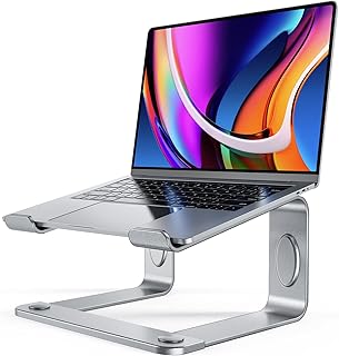 LORYERGO Laptop Stand, Ergonomic Laptop Riser Laptop Mount for Desk, Notebook Stand Compatible with All 10-15.6” Laptops,S...