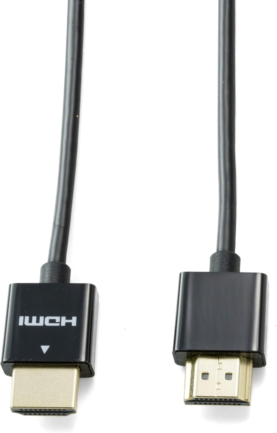 NTW High Performance Ultra Slim HDMI Cable 2 Pack (9.9ft) Premium High Speed Ultra Thin HDMI Cable with RedMere Technology, 1080p, 4K HDR, 10.2Gbps, 36AWG - Black (NHDMI4S-03M/362)