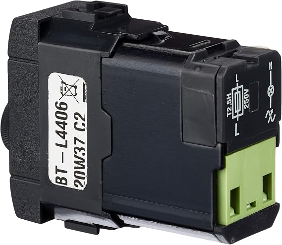 BTicino Living International L4406 Dimmer mit Drehknopf Dimmer für beständige Lasten 100 – 500 W 1 Modul