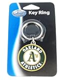 Zinc MLB Team Logo Key Ring - Oakland Athletics - A's