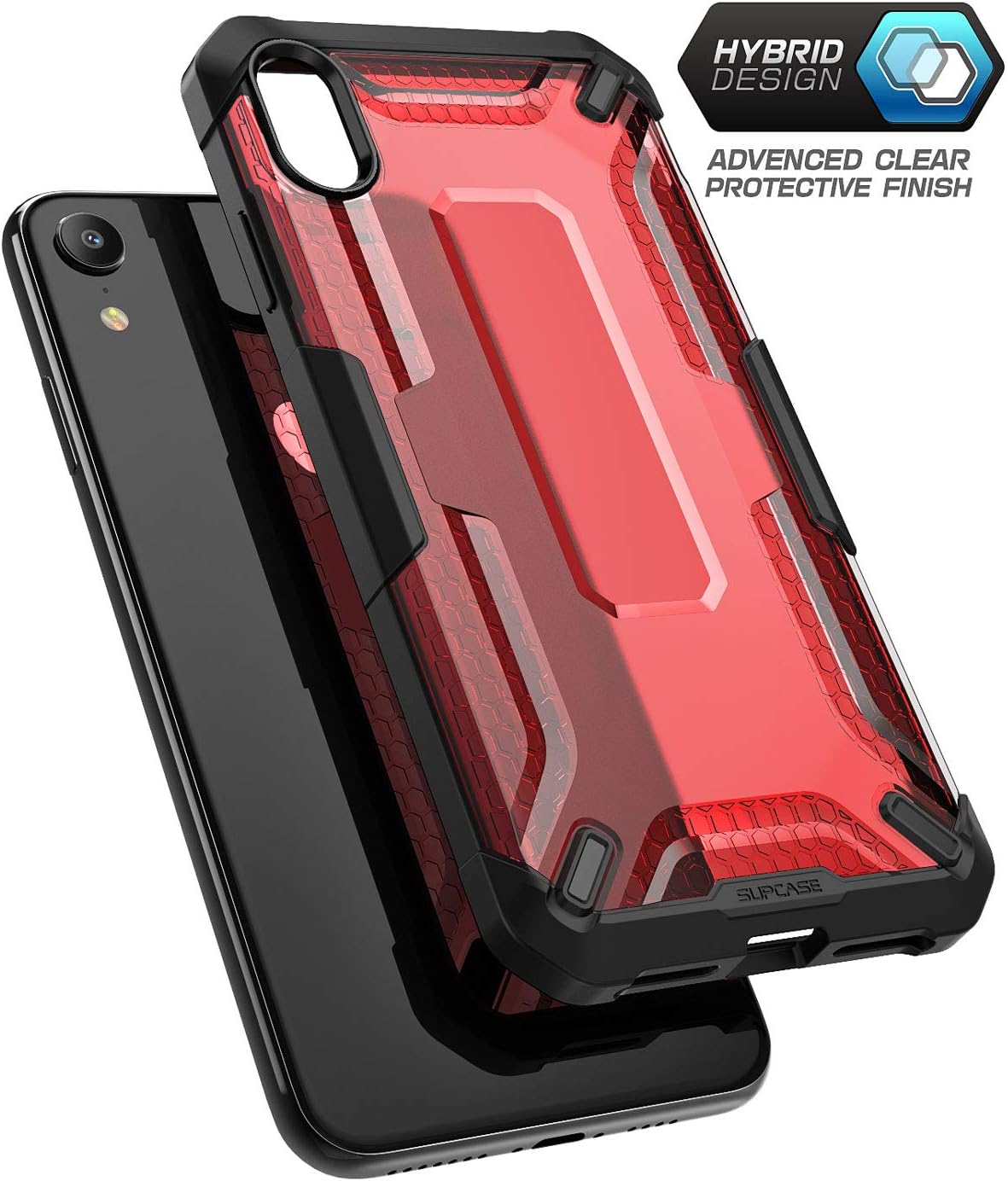 SUPCASE [Unicorn Beetle Series Case for iPhone XR , Premium Hybrid Protective TPU and PC Clear Case for iPhone XR 6.1 Inch 2018 Release (Red)